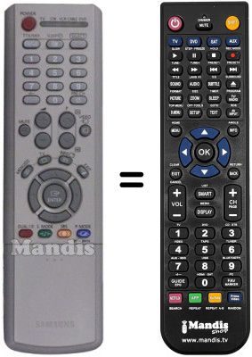 Mando a distancia equivalente Samsung LE32M51BXXEE Mando a distancia equivalente Samsung LE32M51BXXEE