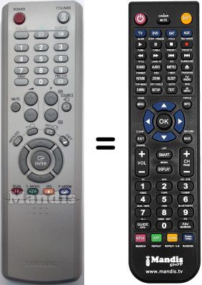 Mando a distancia equivalente Samsung LE32R52BXXEC Mando a distancia equivalente Samsung LE32R52BXXEC