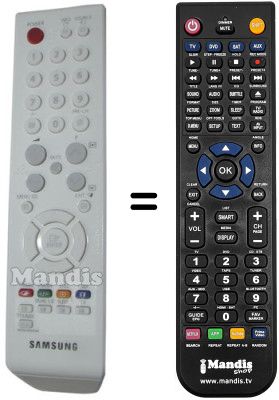 Mando a distancia equivalente Samsung BN59-00589A Mando a distancia equivalente Samsung BN59-00589A
