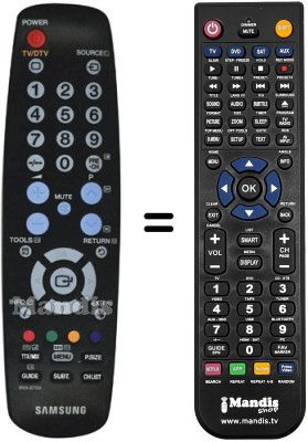 Mando a distancia equivalente Samsung LW15M13CX/XEH Mando a distancia equivalente Samsung LW15M13CX/XEH