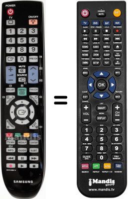 Mando a distancia equivalente Samsung LE40M51B Mando a distancia equivalente Samsung LE40M51B