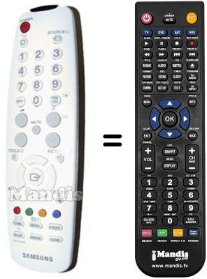 Mando a distancia equivalente Samsung TM-95 Mando a distancia equivalente Samsung TM-95