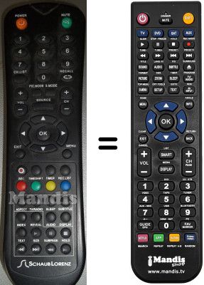Mando a distancia equivalente Schaub Lorenz LD195-D13HB