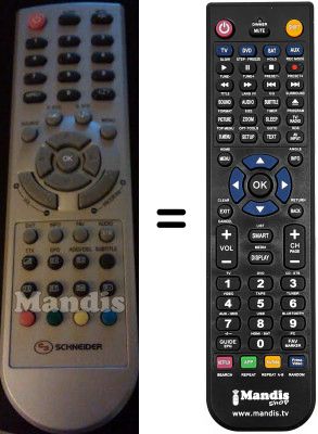 Mando a distancia equivalente SCHNEIDER STFT2208