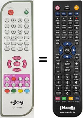 Replacement remote control Telefunken 8327