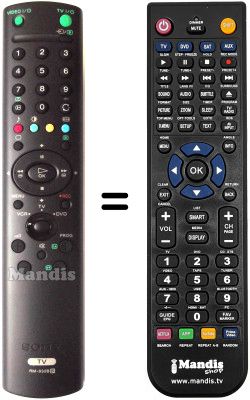Replacement remote control Sony KV-28LS35B Replacement remote control Sony KV-28LS35B