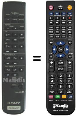 Mando a distancia equivalente Sony STRDE205 Mando a distancia equivalente Sony STRDE205