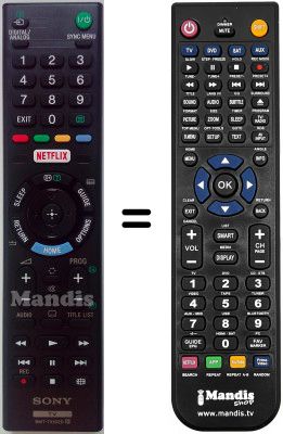 Replacement remote control Sony KDL-22CX32D
