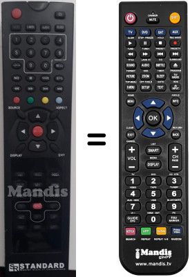 Mando a distancia equivalente Standard SR2106FH