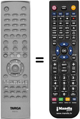 Mando a distancia equivalente Targa R3010