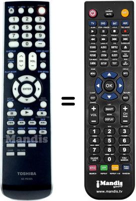 Mando a distancia equivalente Toshiba 32CV100U
