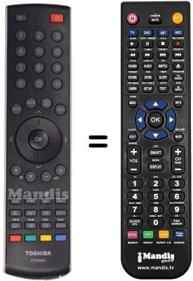 Mando a distancia equivalente Toshiba 32RV675D