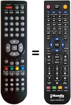 Mando a distancia equivalente United LED16X11