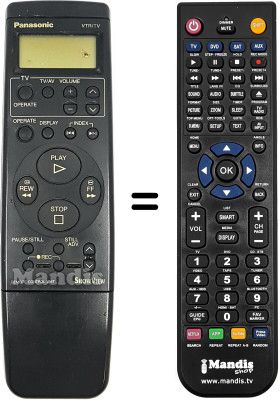 Mando a distancia equivalente Panasonic NV-SD44