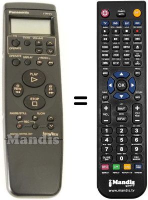 Replacement remote control Panasonic VEQ1562