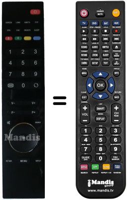 Mando a distancia equivalente Schaub Lorenz 32LT31