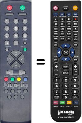 Mando a distancia equivalente RC2040 Mando a distancia equivalente RC2040