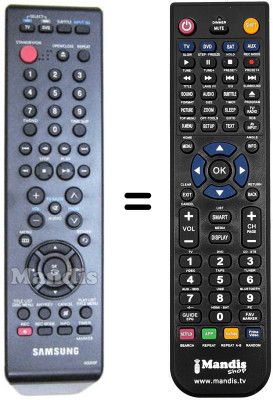 Comandament a distància equivalent Samsung DVD-R145 Comandament a distància equivalent Samsung DVD-R145