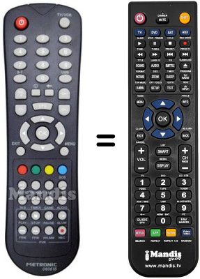 Mando a distancia equivalente Metronic ZAP BOX EH-M5