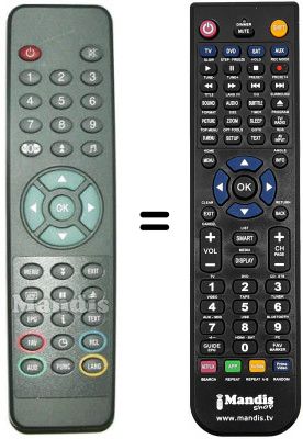 Comandament a distància equivalent Emtec REMCON013