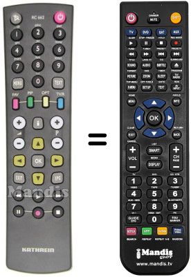 Comandament a dist&agrave;ncia equivalent Kathrein UFS732SW