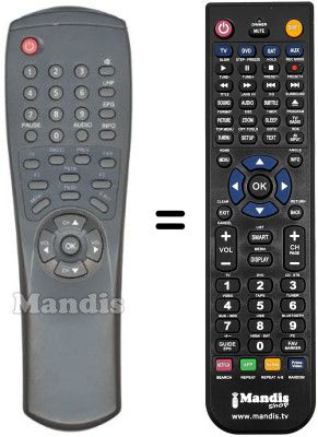 Mando a distancia equivalente Thorn DSR3000CI Mando a distancia equivalente Thorn DSR3000CI