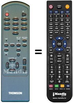 Replacement remote control Thomson ASR11T