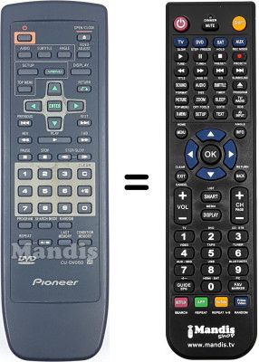 Mando a distancia equivalente Pioneer DV626