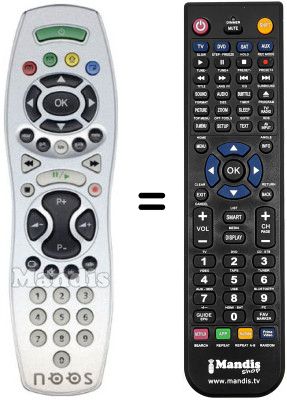 Mando a distancia equivalente UPC DIGITAL BOX