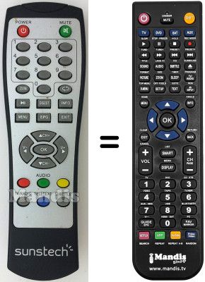 Mando a distancia equivalente Sunstech DTB-P460