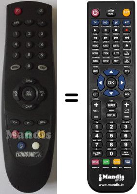 Comandament a distància equivalent Echostar DSB2200