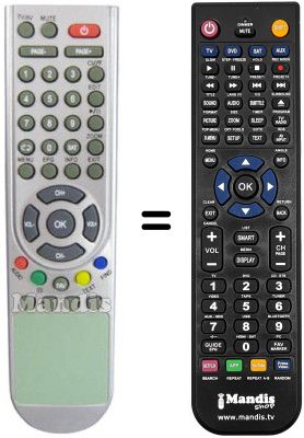 Comandament a distància equivalent Zodiac DZR2007FTA