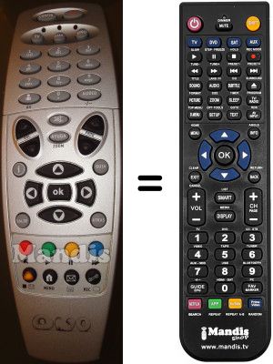 Mando a distancia equivalente TEXAS INSTRUMENTS CFT2142-TEXAS-INSTRUMENTS