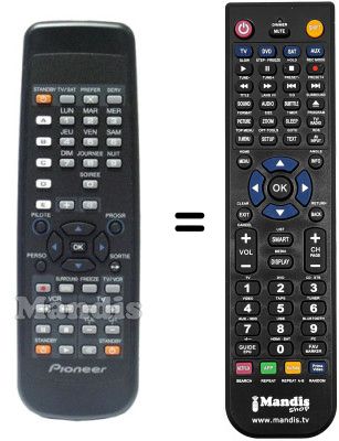Comandament a distància equivalent Pioneer BXD1041