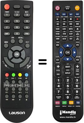 Comandament a distància equivalent Fonestar RDT850 HD