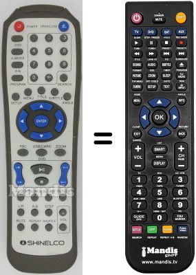 Mando a distancia equivalente Amstrad DX4015