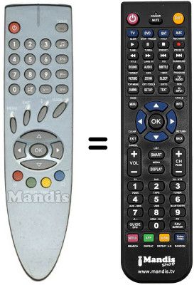 Mando a distancia equivalente VISIONIC VN3201