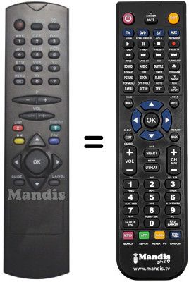 Mando a distancia equivalente RC2546 Mando a distancia equivalente RC2546