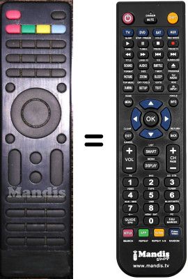 Mando a distancia equivalente HD600-Vers2