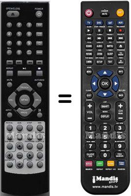 Mando a distancia equivalente HVS57515