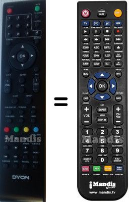 Mando a distancia equivalente DYON HVS57314