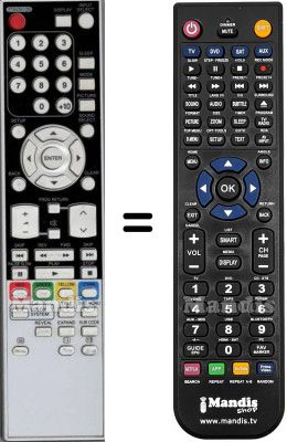 Comandament a dist&agrave;ncia equivalent HVS57541