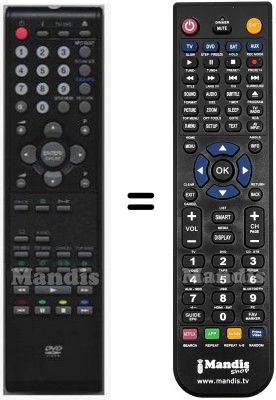 Mando a distancia equivalente Ferguson HVS57662