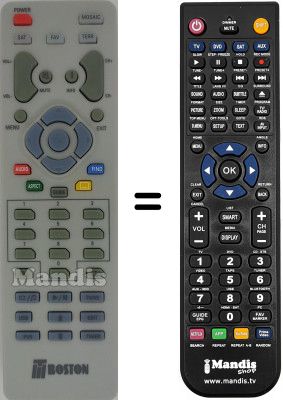 Replacement remote control Axil SEC15488W