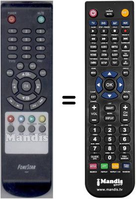 Comandament a distància equivalent Fonestar WHV14815W