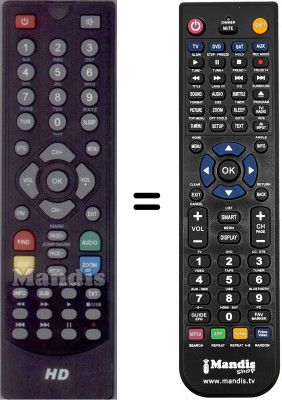 Comandament a distància equivalent WHV12488W