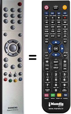 Mando a distancia equivalente Siemens WHV3925W