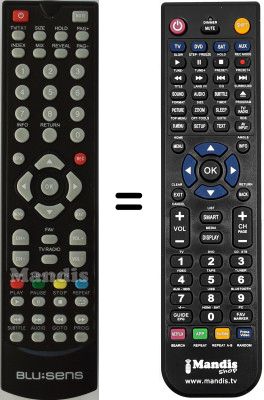 Comandament a distància equivalent Blusens HVS53075