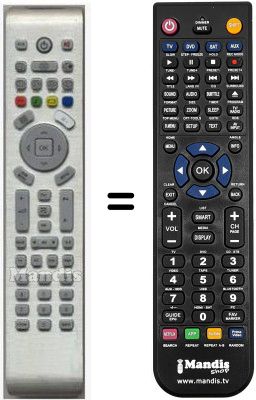 Replacement remote control Twfvision HVS54004