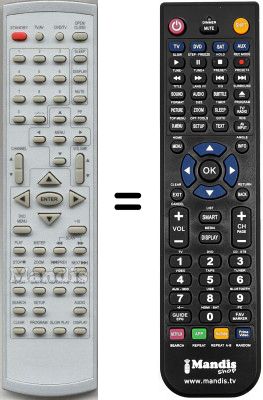 Replacement remote control HVS54203